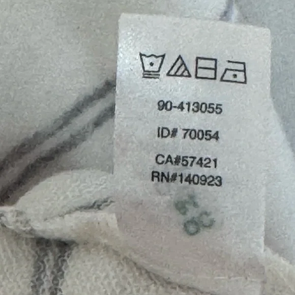 Loft Lou & Grey Women’s Large Ivory with Gray Strips Swing T-Shirt Midi Dress - Picture 8 of 8